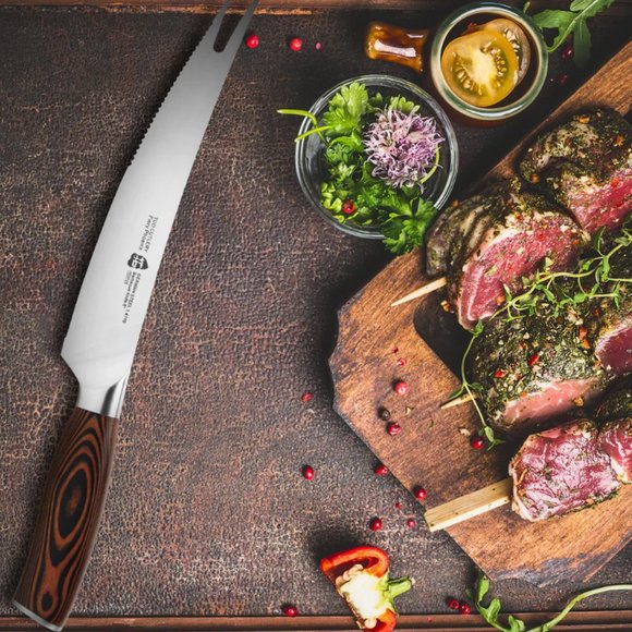 TUO Carving / BBQ - 8-inch Knife - Flery Phoenix - Picture 1 of 5